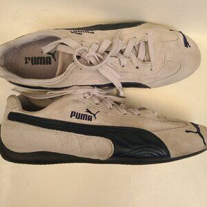 Vtg Puma Speedcat OG Suede Sneaker EU 42.5 Lt Gray White Navy Mostro Japanese